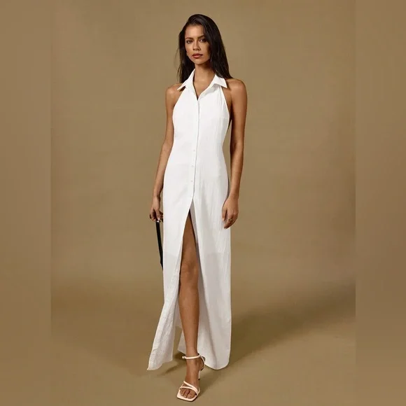 chinese dress ladies Sleeveless Maxi Shirt Dress by Iris Maxi - Kindred Spirit Boutique main image 0